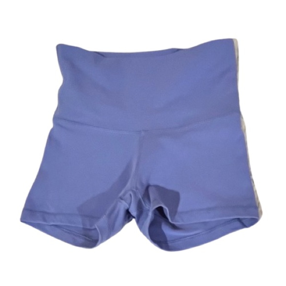 Aritzia TnAction- Periwinkle High-Waisted Biker Short. Size: small - Picture 2 of 4